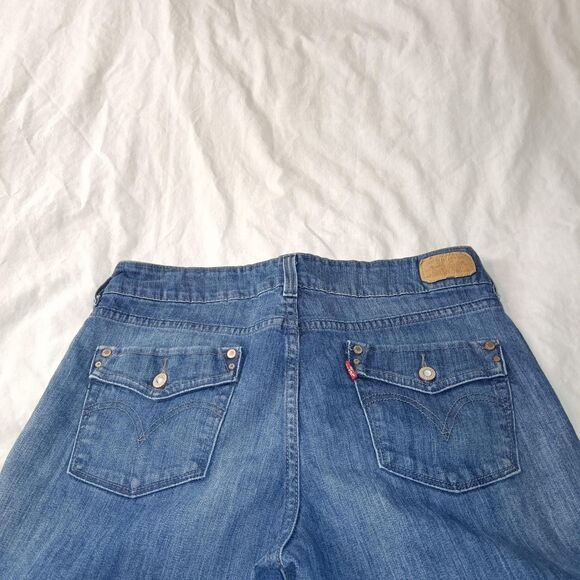 Levis 526 Jeans Womens 8 Medium Blue Slender Boot Bootcut Stretch Denim Classic - Picture 12 of 16